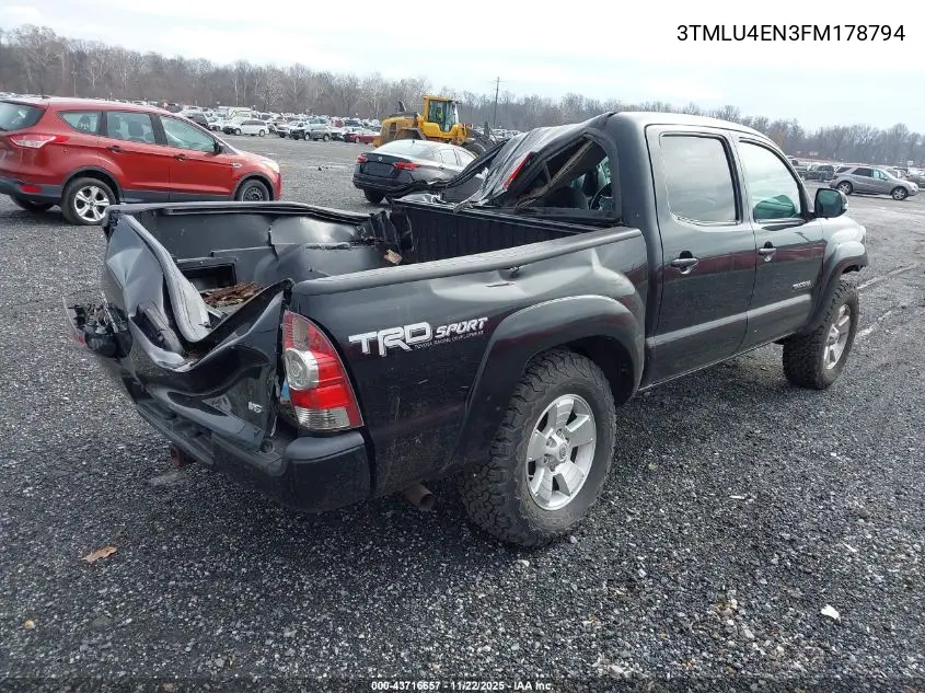 3TMLU4EN3FM178794 2015 Toyota Tacoma Base V6