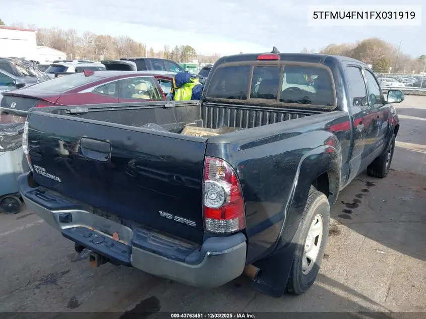 5TFMU4FN1FX031919 2015 Toyota Tacoma Base V6