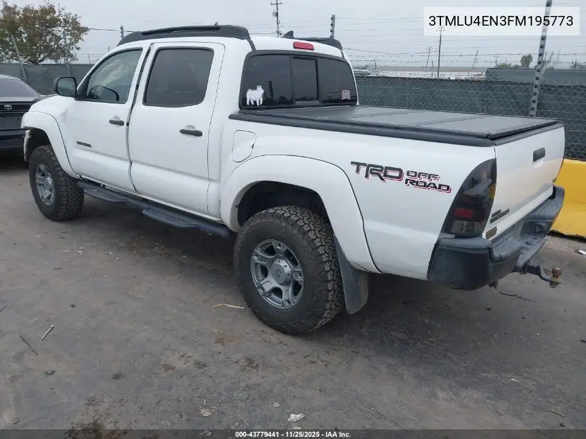 3TMLU4EN3FM195773 2015 Toyota Tacoma Base V6