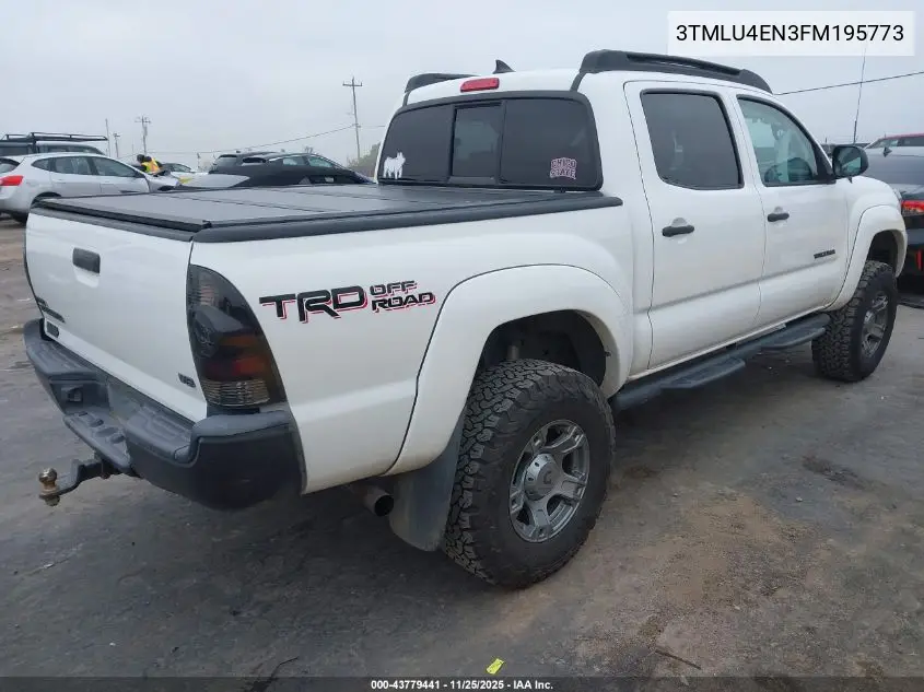 3TMLU4EN3FM195773 2015 Toyota Tacoma Base V6