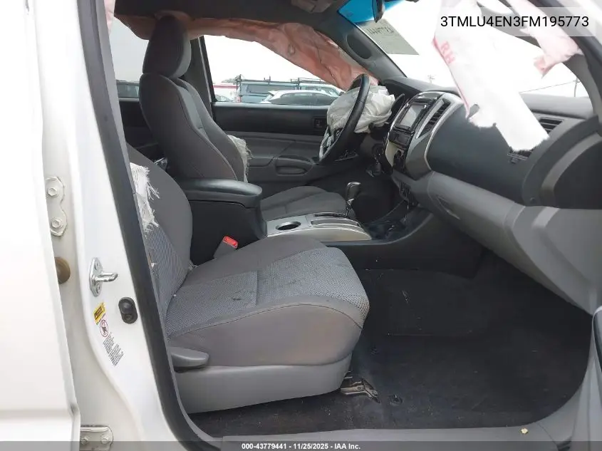 3TMLU4EN3FM195773 2015 Toyota Tacoma Base V6