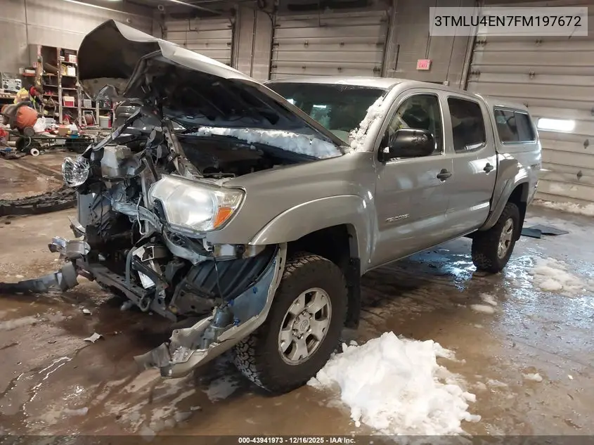 3TMLU4EN7FM197672 2015 Toyota Tacoma Base V6
