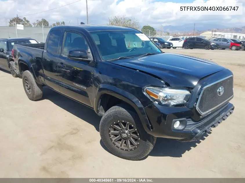 5TFRX5GN4GX066747 2016 Toyota Tacoma Sr5