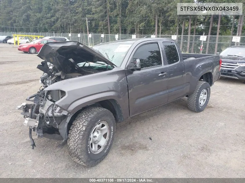 5TFSX5ENXGX043459 2016 Toyota Tacoma Sr