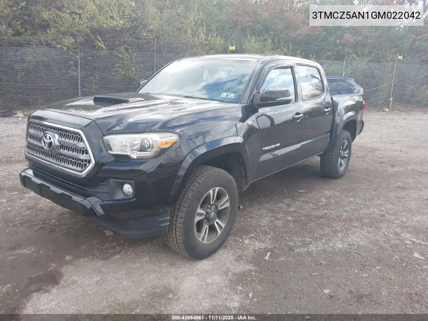 3TMCZ5AN1GM022042 2016 Toyota Tacoma Trd Sport