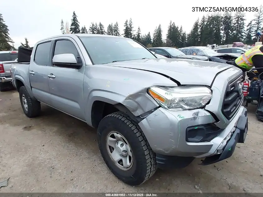 3TMCZ5AN5GM004336 2016 Toyota Tacoma Sr V6