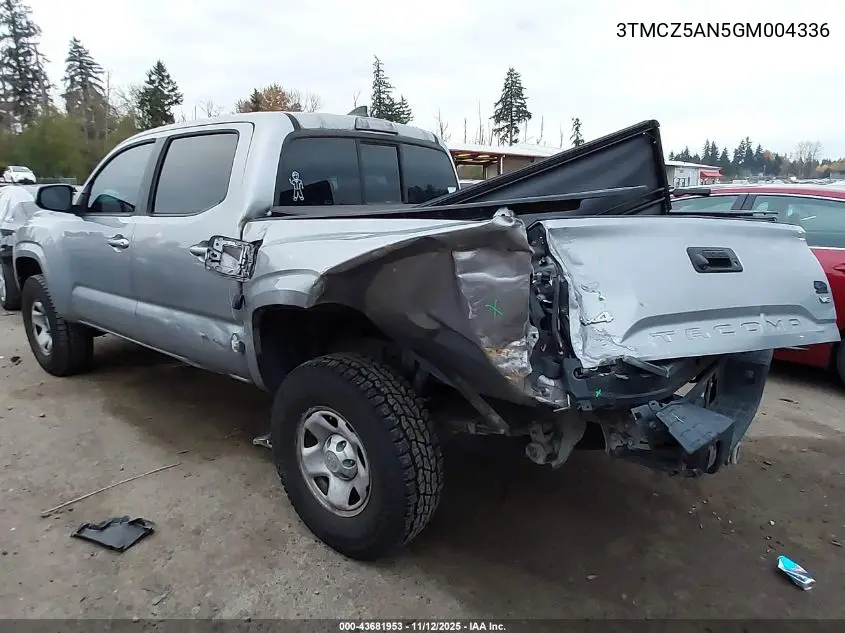 3TMCZ5AN5GM004336 2016 Toyota Tacoma Sr V6