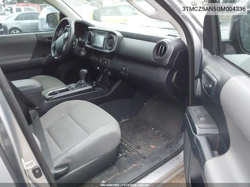 3TMCZ5AN5GM004336 2016 Toyota Tacoma Sr V6