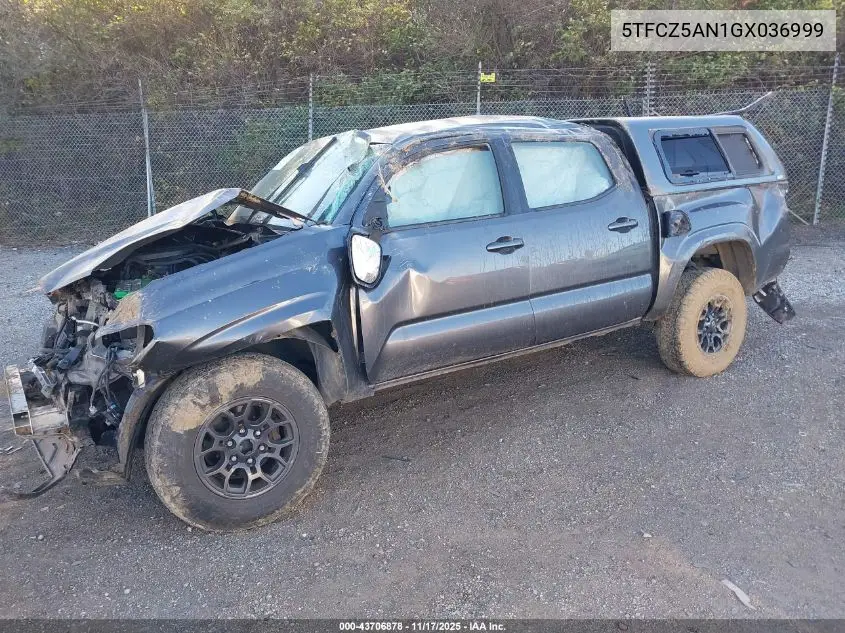 5TFCZ5AN1GX036999 2016 Toyota Tacoma Sr V6