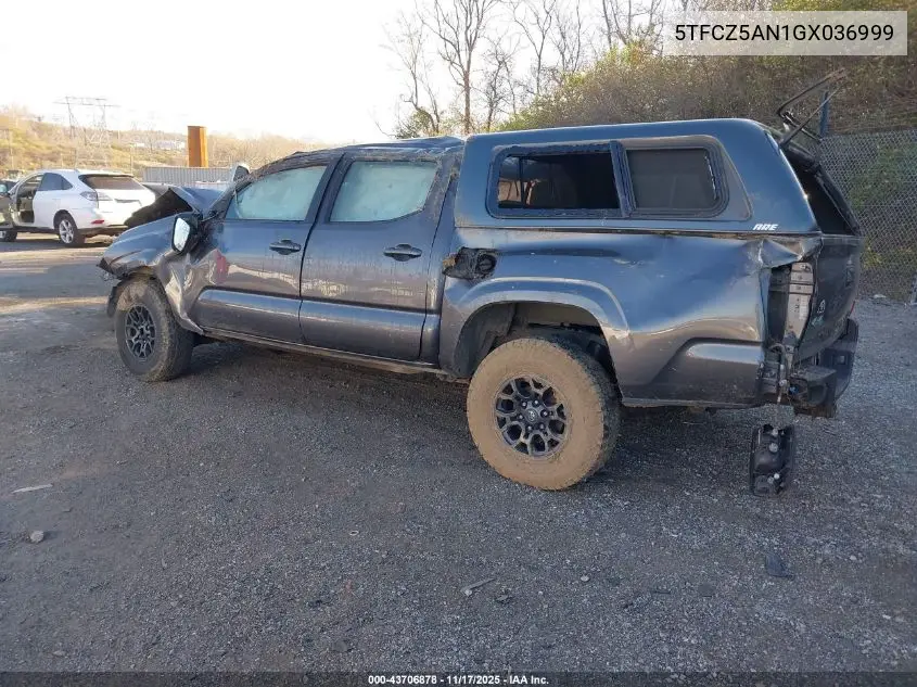 5TFCZ5AN1GX036999 2016 Toyota Tacoma Sr V6