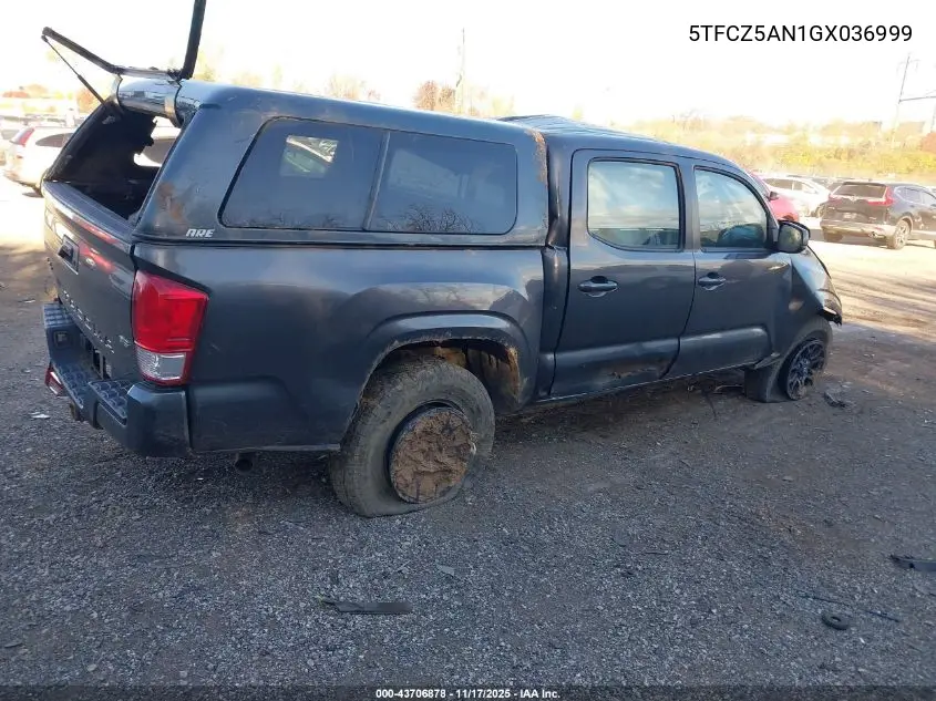 5TFCZ5AN1GX036999 2016 Toyota Tacoma Sr V6
