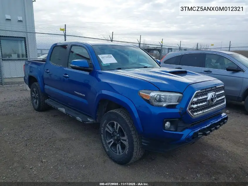 3TMCZ5ANXGM012321 2016 Toyota Tacoma Trd Sport