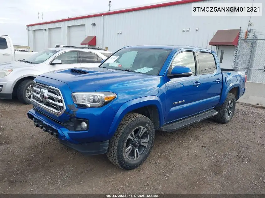 3TMCZ5ANXGM012321 2016 Toyota Tacoma Trd Sport