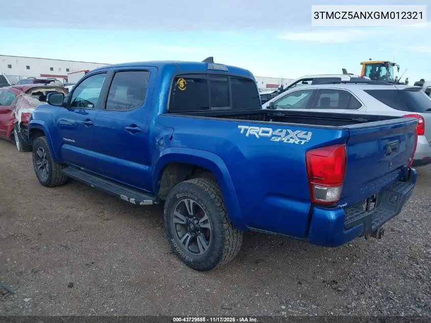 3TMCZ5ANXGM012321 2016 Toyota Tacoma Trd Sport