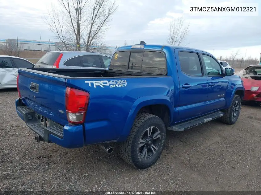 3TMCZ5ANXGM012321 2016 Toyota Tacoma Trd Sport