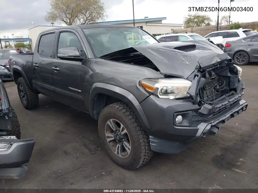 3TMBZ5DN6GM003400 2016 Toyota Tacoma Trd Sport
