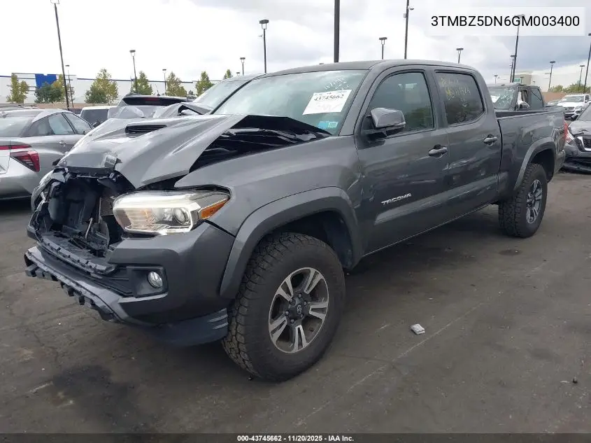 3TMBZ5DN6GM003400 2016 Toyota Tacoma Trd Sport