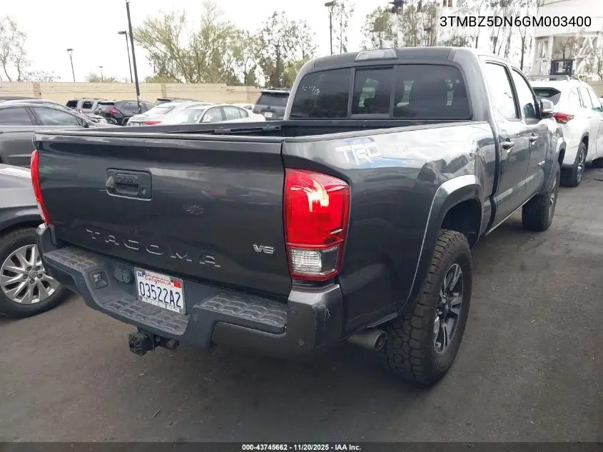 3TMBZ5DN6GM003400 2016 Toyota Tacoma Trd Sport