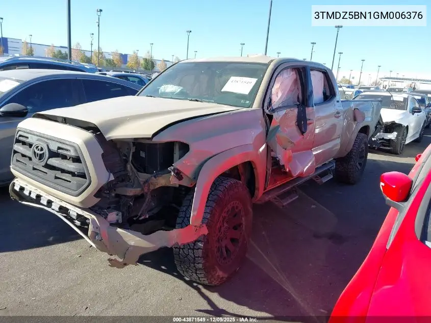 3TMDZ5BN1GM006376 2016 Toyota Tacoma Sr5 V6