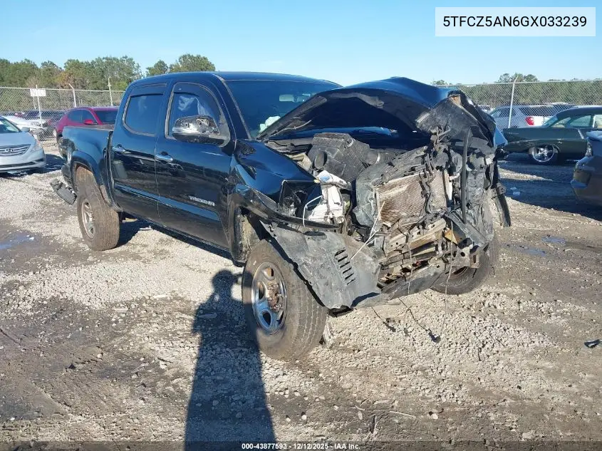 5TFCZ5AN6GX033239 2016 Toyota Tacoma Trd Sport
