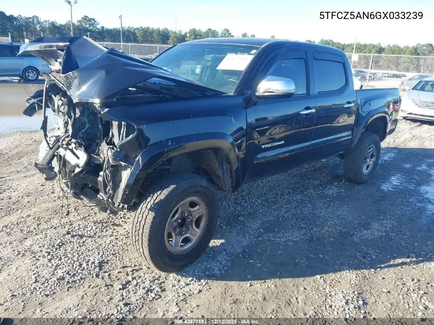5TFCZ5AN6GX033239 2016 Toyota Tacoma Trd Sport