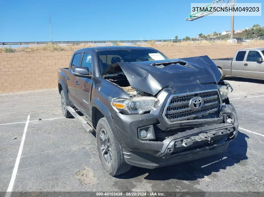 2017 Toyota Tacoma Trd Sport VIN: 3TMAZ5CN5HM049203 Lot: 40103439