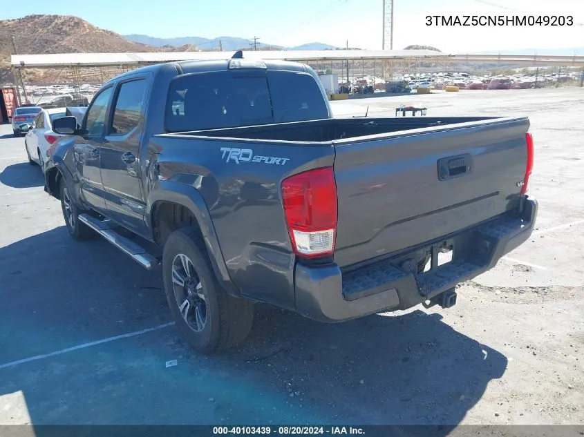 2017 Toyota Tacoma Trd Sport VIN: 3TMAZ5CN5HM049203 Lot: 40103439