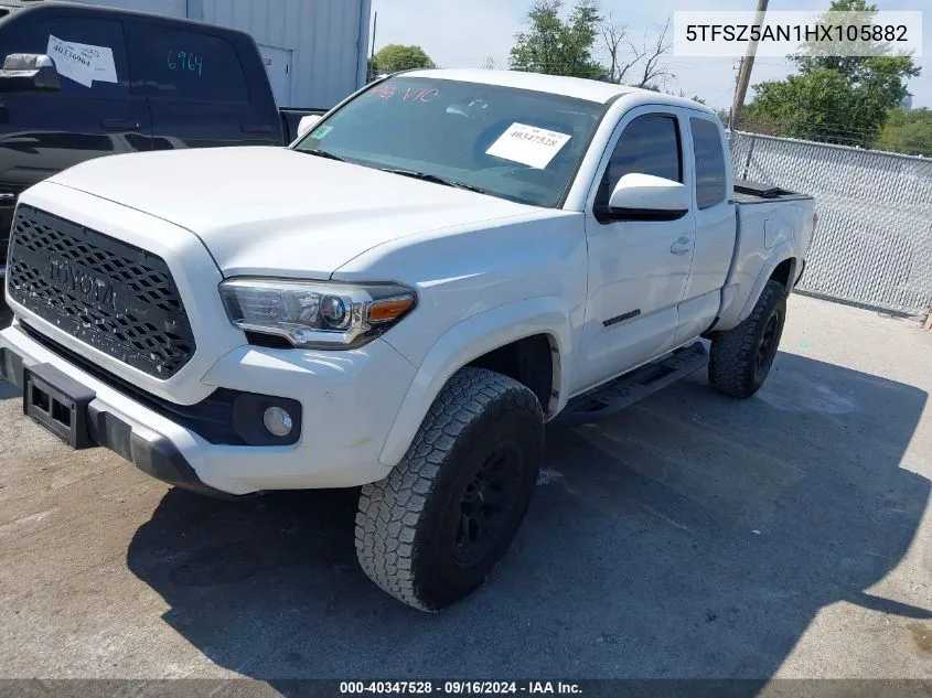 5TFSZ5AN1HX105882 2017 Toyota Tacoma Sr5 V6