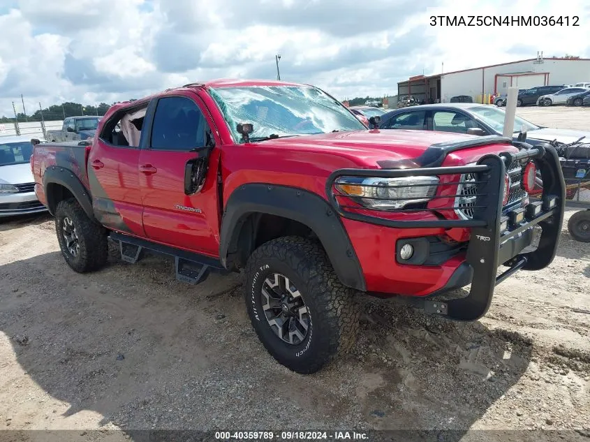 3TMAZ5CN4HM036412 2017 Toyota Tacoma Dbl Cab/Sr5/Trd Sport/Or