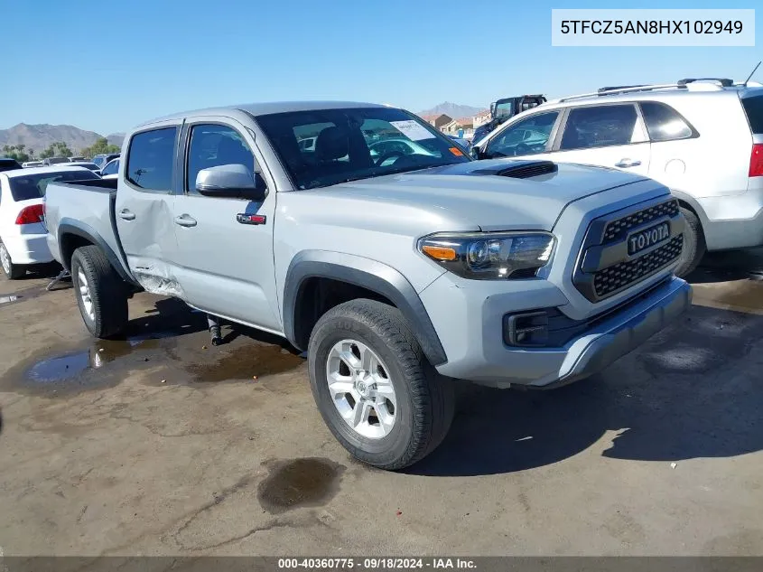 2017 Toyota Tacoma Trd Pro VIN: 5TFCZ5AN8HX102949 Lot: 40360775