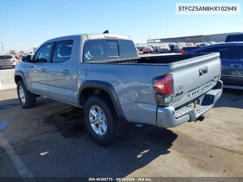 2017 Toyota Tacoma Trd Pro VIN: 5TFCZ5AN8HX102949 Lot: 40360775