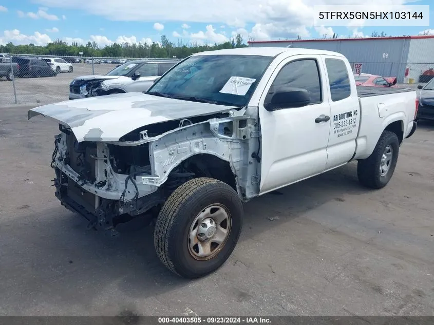 5TFRX5GN5HX103144 2017 Toyota Tacoma Sr