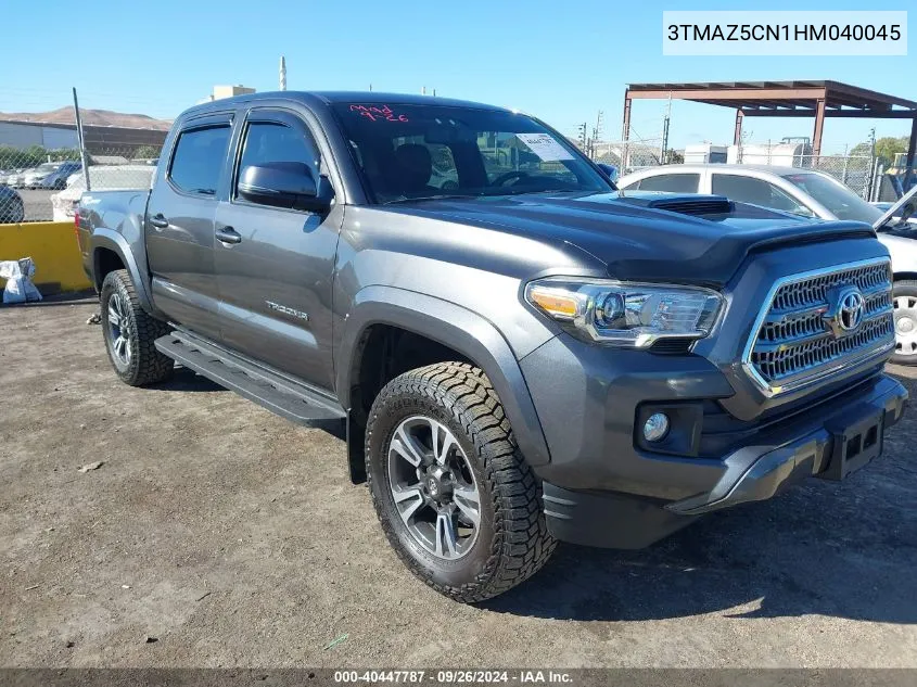 3TMAZ5CN1HM040045 2017 Toyota Tacoma Dbl Cab/Sr5/Trd Sport/Or