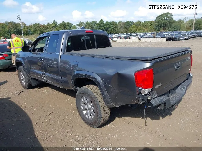 5TFSZ5AN0HX094275 2017 Toyota Tacoma Sr5 V6