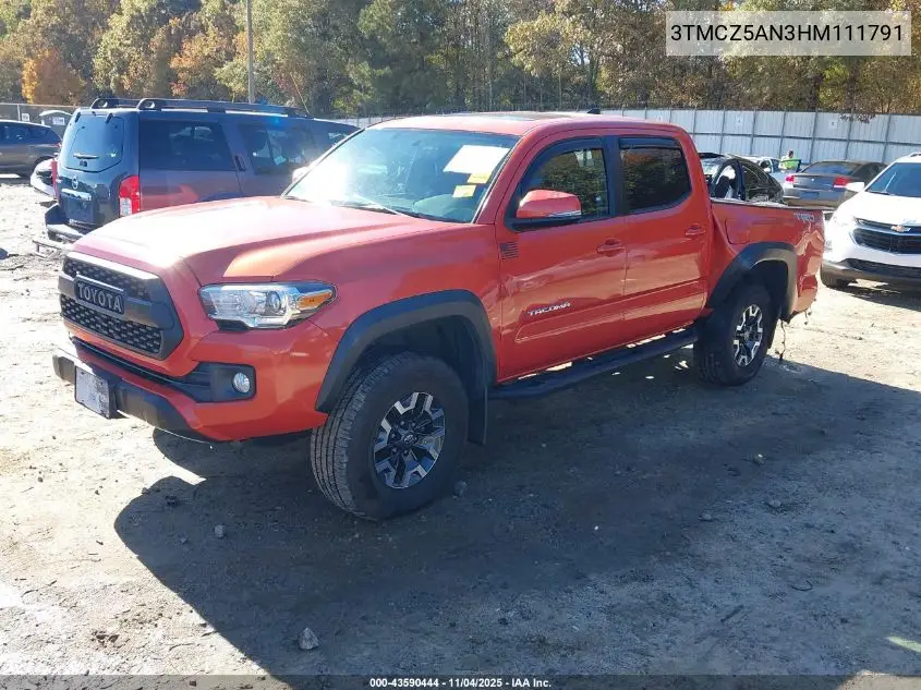 3TMCZ5AN3HM111791 2017 Toyota Tacoma Trd Off Road
