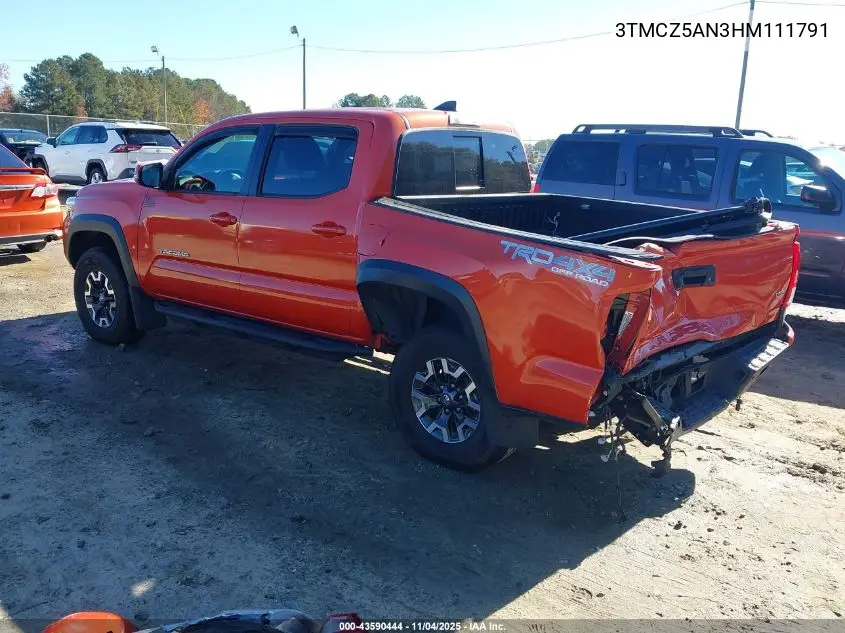 3TMCZ5AN3HM111791 2017 Toyota Tacoma Trd Off Road