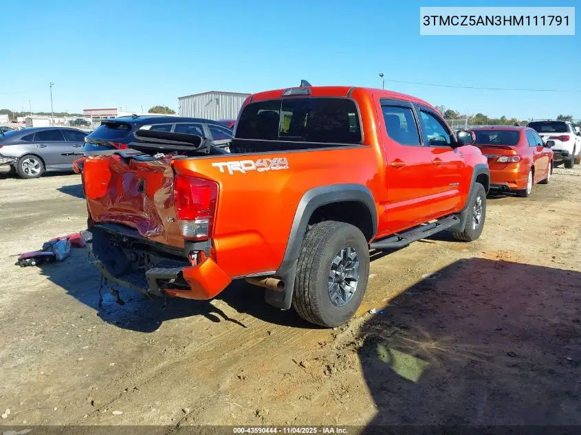 3TMCZ5AN3HM111791 2017 Toyota Tacoma Trd Off Road