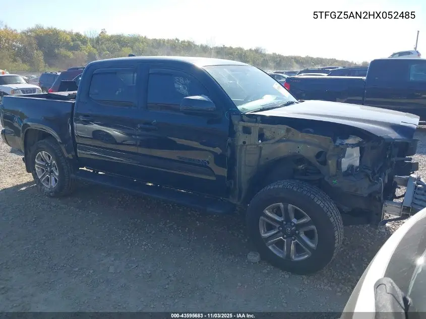 5TFGZ5AN2HX052485 2017 Toyota Tacoma Limited