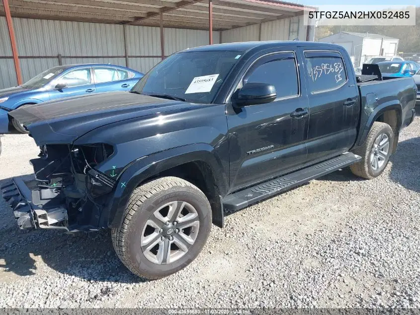 5TFGZ5AN2HX052485 2017 Toyota Tacoma Limited