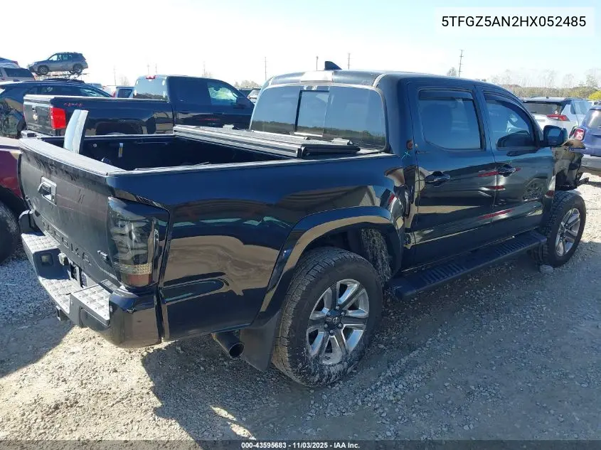 5TFGZ5AN2HX052485 2017 Toyota Tacoma Limited