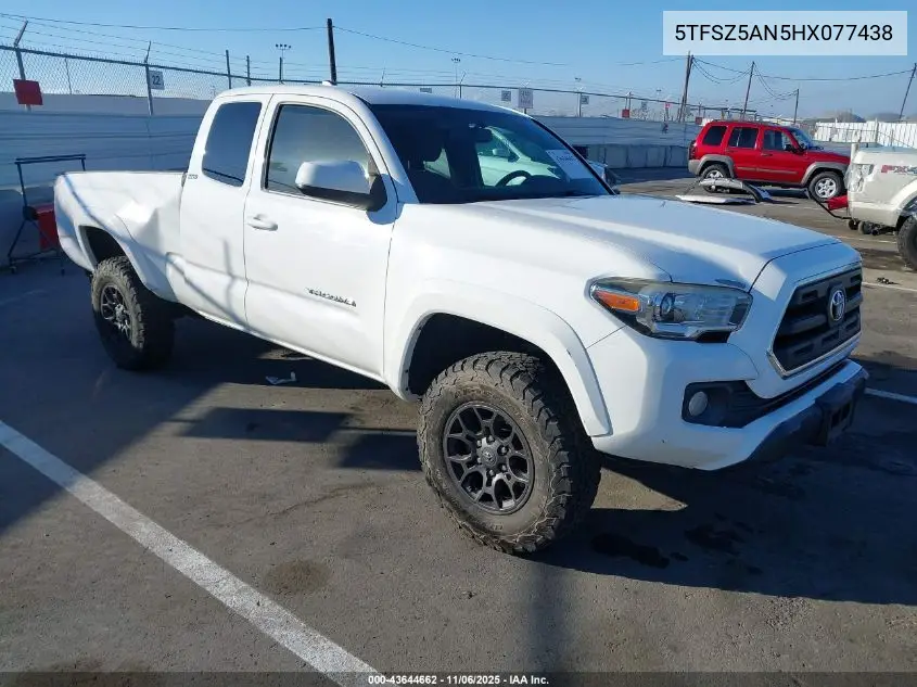 5TFSZ5AN5HX077438 2017 Toyota Tacoma Sr5 V6