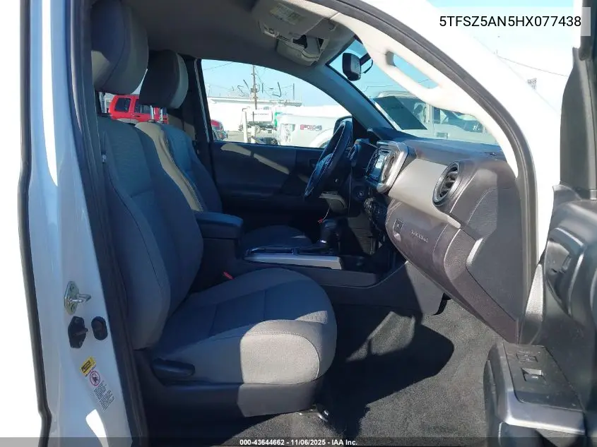 5TFSZ5AN5HX077438 2017 Toyota Tacoma Sr5 V6
