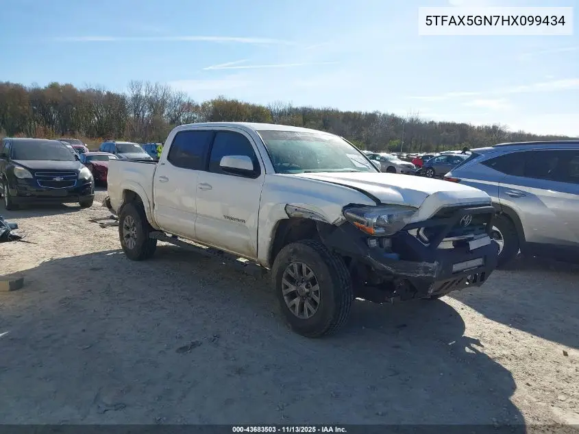 5TFAX5GN7HX099434 2017 Toyota Tacoma Sr5