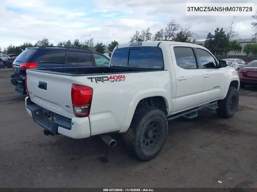 3TMCZ5AN5HM078728 2017 Toyota Tacoma Trd Sport