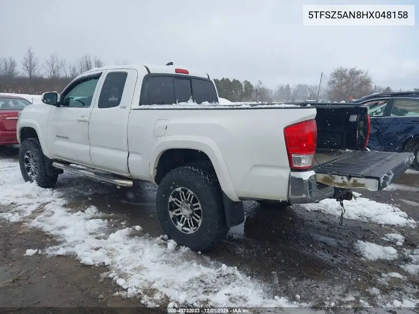 5TFSZ5AN8HX048158 2017 Toyota Tacoma Sr5 V6
