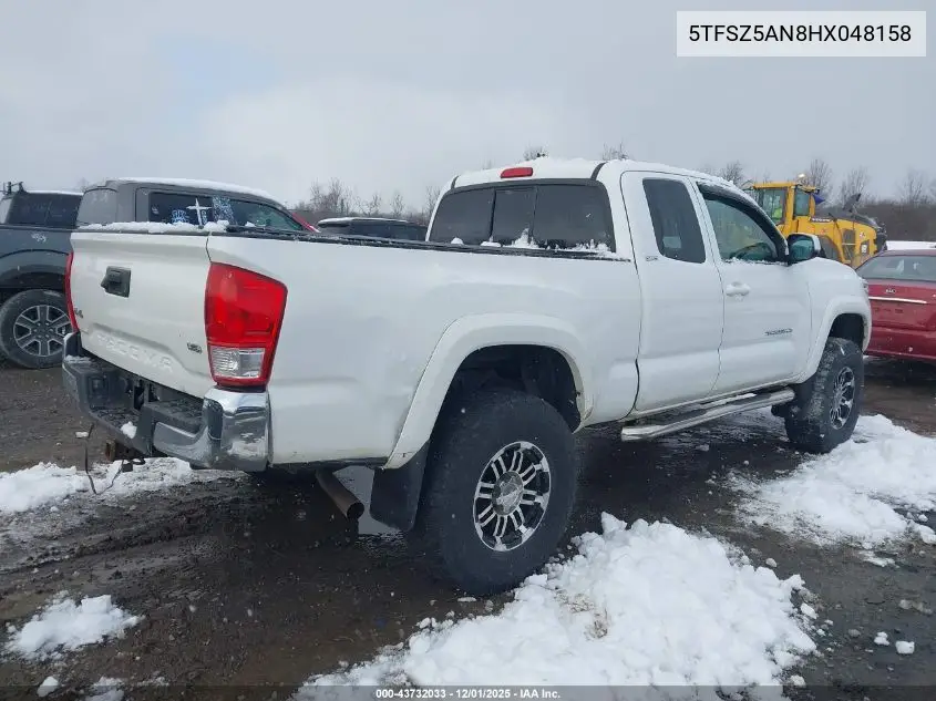 5TFSZ5AN8HX048158 2017 Toyota Tacoma Sr5 V6