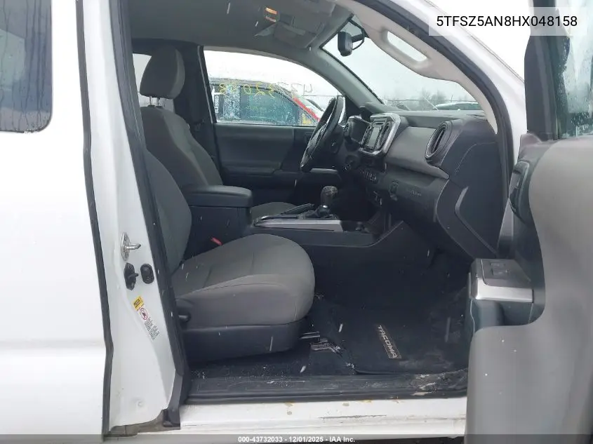 5TFSZ5AN8HX048158 2017 Toyota Tacoma Sr5 V6
