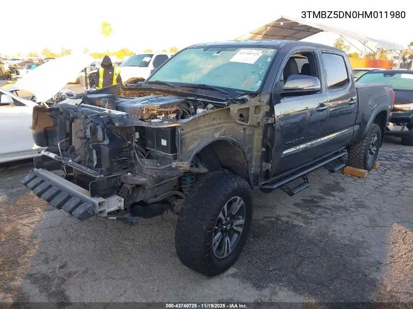 3TMBZ5DN0HM011980 2017 Toyota Tacoma