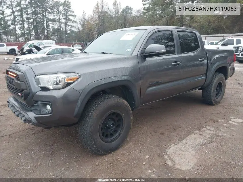 5TFCZ5AN7HX119063 2017 Toyota Tacoma Trd Off Road