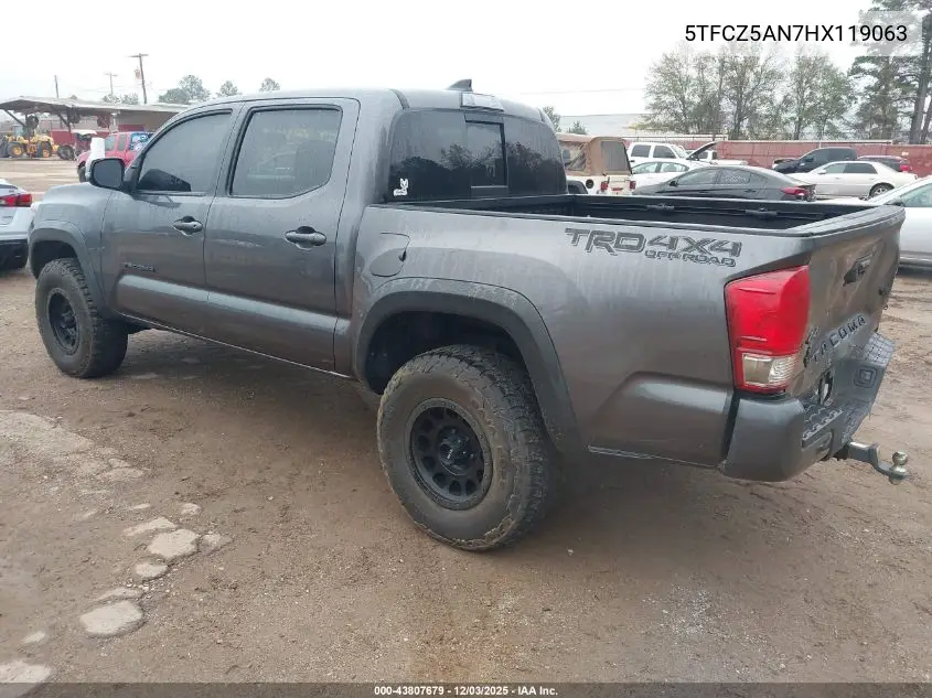 5TFCZ5AN7HX119063 2017 Toyota Tacoma Trd Off Road
